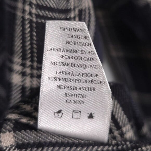 Rails Plaid Button Up Long Sleeve Pocket‎ Chest Soft Rayon Shirt Size SMALL - Picture 11 of 11